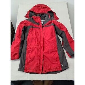 Columbia  Womens Coat Jacket Size Med Waterproof Removable Hood